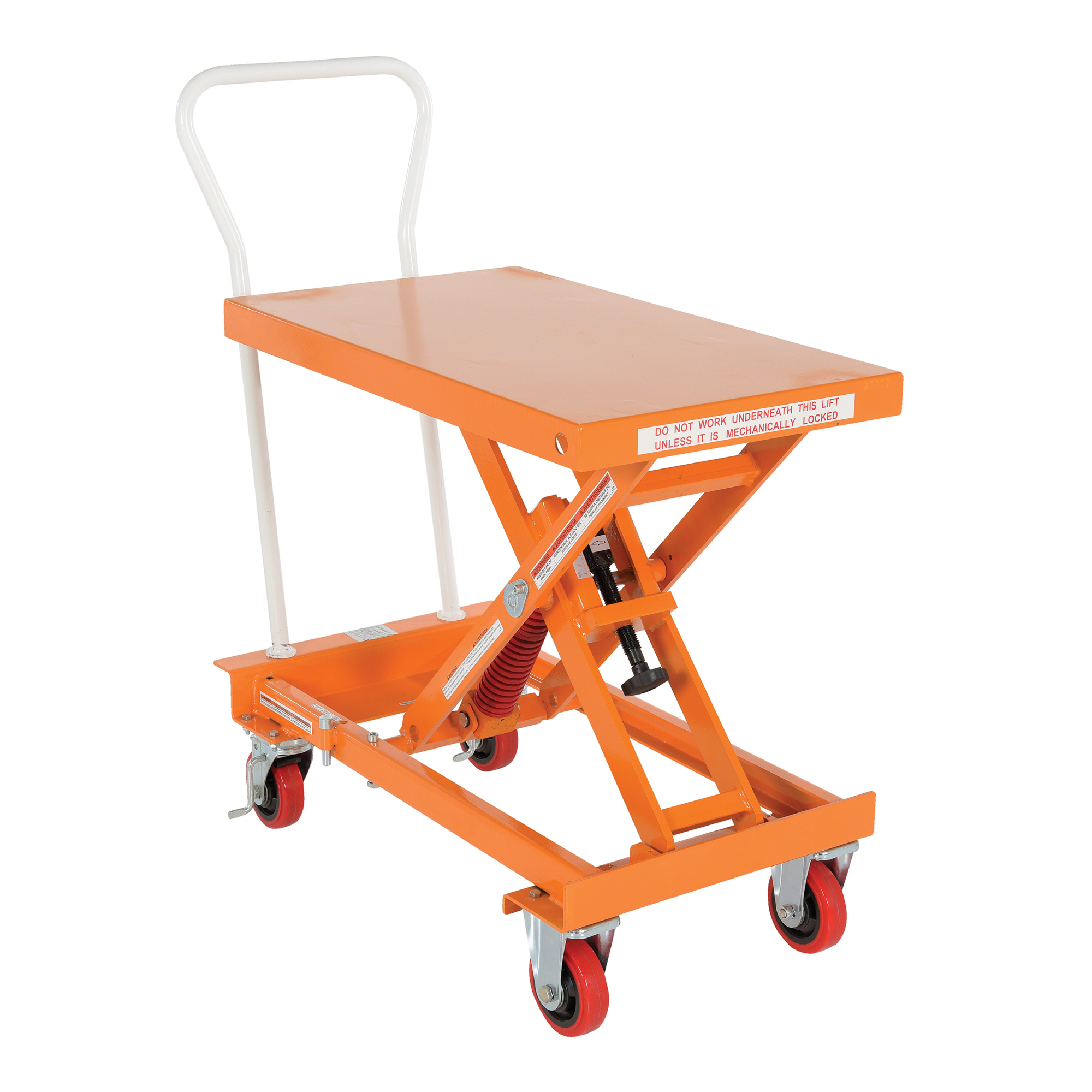 Vestil Steel Auto-Hite Cart - 400-Lb. Capacity, 13.375in. to 30.375in. Height, Model# SCSC-400-2032
